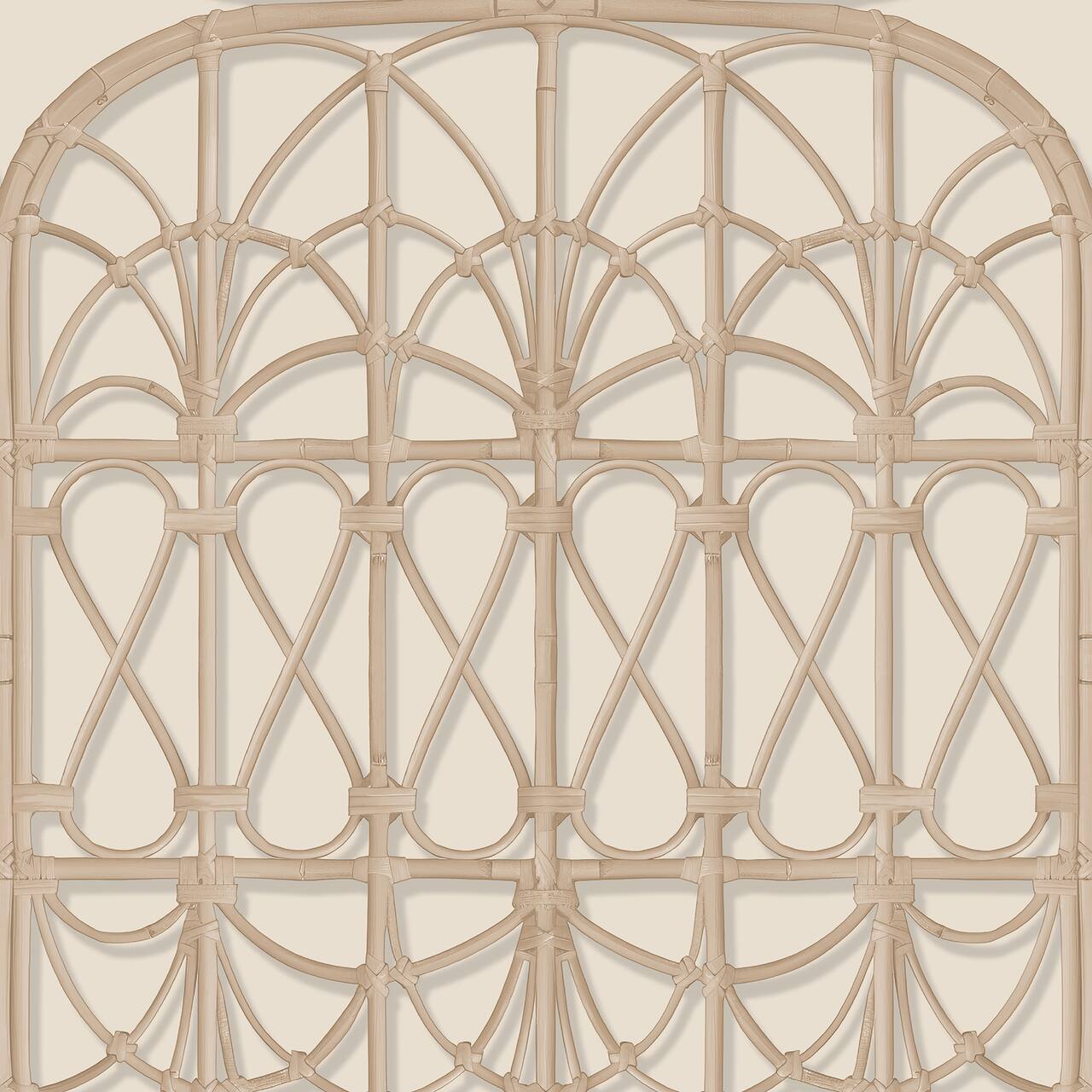 Designs Direct Lattice Rattan Panels Wallpaper